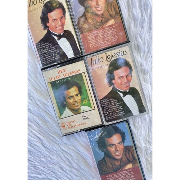 Set Of 5 Vintage 80’s Julio Iglesias Cassette Tapes Including Hey! - Picture 6 of 9